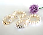 Bracelets de perles blanche - BelPerles