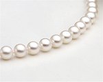 Colliers de perles<br>Blanche<br>7.0 - 7.5 mm