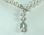 Chaîne en perles de forme Y signée BelPerles