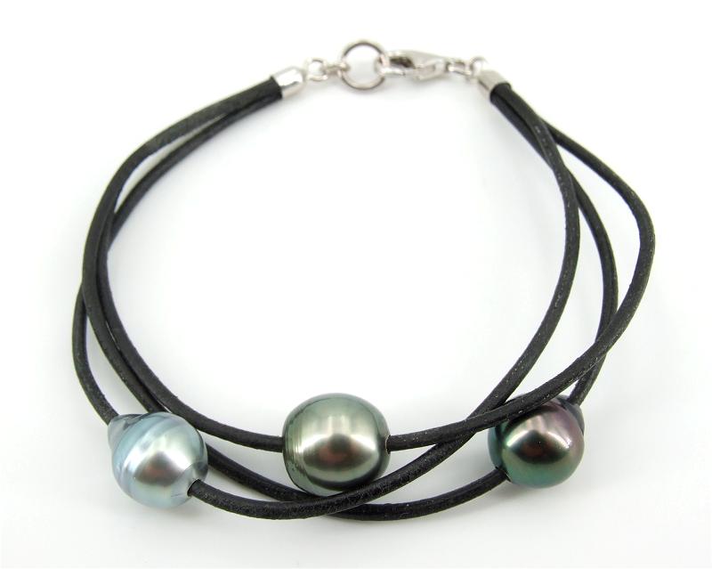 Bracelet en daim avec perles - BelPerles